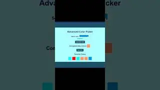 Color Picker - HTML | CSS | JavaScript