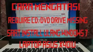 A required CD/DVD Drive Devices Driver is missing LAPTOP ASUS X401U | HARDWARE TUTORIAL