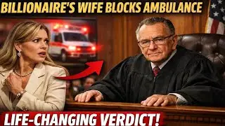 Arrogant Billionaire’s Wife Blocks Ambulance — Judge’s Verdict Changes Her Life Forever