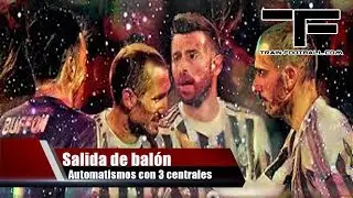 Salida de balón con defensa impar