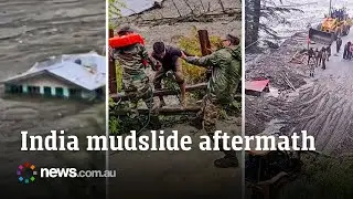 Landslides, blocked roads hamper Indian flood rescue effort
