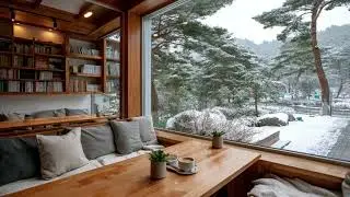 [중간광고없음] 📚❄️ 말없이 틀어놓고 듣는 겨울 북카페 피아노 | Winter Cafe Piano