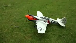 Hobbyking 1700mm P40n with  Model sound Inc shockwave sound system, first ground run and shake down