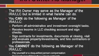 Understanding the Self-Directed Checkbook IRA LLC Investment Structure