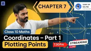 SSLC Class 10 Maths Chapter 7 Part 1 | Coordinates | Plotting of Points Sunny Sir