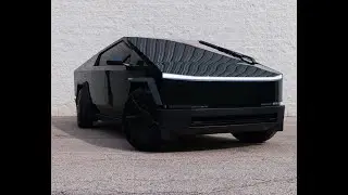 Tesla Cyber Truck in Colored Paint Protection Film PURE PPF Obsidian Green
