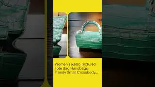 Women's Retro Textured Tote Bag Handbags Trendy Small Crossbody Bag green