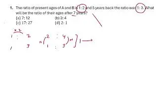 Maths //age related questions / CGL maths question #ssc #cgl #mathstrick 