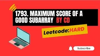 1793. Maximum Score of a Good Subarray | Java | Leetcode | Hard | Two Pointer Approach