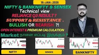 🔥Nifty & Bank-nifty  Sensex analysis levels |premium calculation | oi analysis | tomorrow prediction