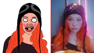 LE SSERAFIM - SPAGHETTI Funny Drawing Meme | feat. j-hope of BTS |  Funny Memes 