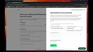 Instructions for Certificate of Insurance on Thimble