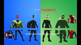 Wrong Heads Top Superheroes - Wrong Superhero Puzzle | PuckoTV