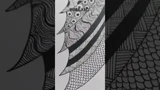MANDALA ART MADE BY MY DAUGHTER - HOBBY IDEAS - CREATIVE MIND #mandala #mandalaart #art #shorts #yt
