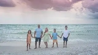 Seagrove Beach Family portraits at sunset