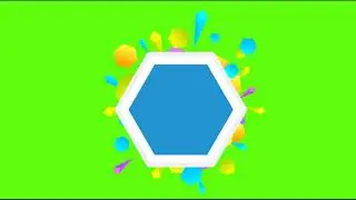 Text Background (Hexagon) - Green Screen || By Green Screen Tutorial