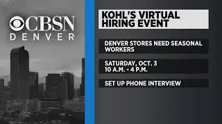 Kohl's Is Hosting A Virtual Hiring Event