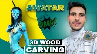 Awatar Character 3D Wood Carving 🤔 || Step by step live class....