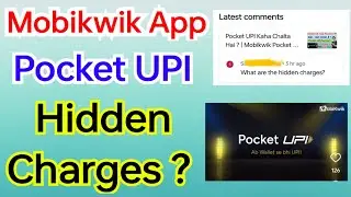 Mobikwik Pocket UPI Hidden Charges ?
