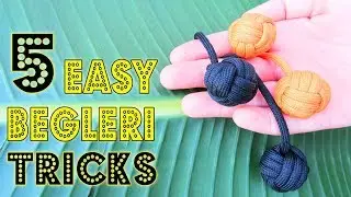 5 Easy Begleri Tricks | How to use Paracord Monkey's Fists Tutorial