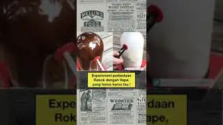 experiment perbedaan rokok hisap dengan Vape 😱😱hasilnya mengejutkan...