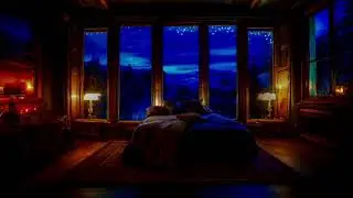 3 Hours of Cozy Night Rain and Thunderstorm | Relax, Sleep, Study | Cloudmelt