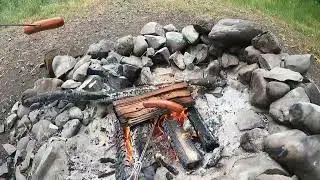 Upper Wynoochee, waterfalls, trashed camping area