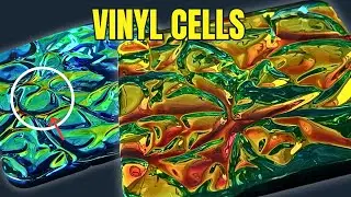 Holographic Vinyl Resin Coasters (Cell Effect) | Full Cover vs Framed
