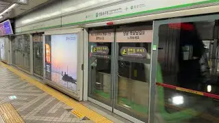 [4K] 서울 지하철 2호선 내선순환 S2056 영등포구청역 진입,출발(201편성)
