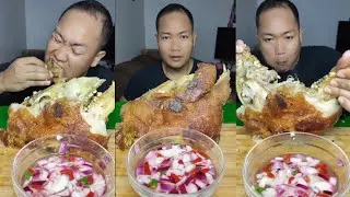 CRISPY ULO | PINOY MUKBANG