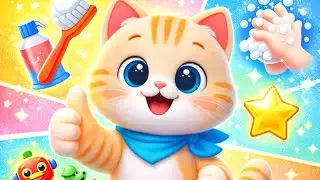 Good Habits with Cat 🐱 | Kids Moral Story | Learning Video for Toddlers