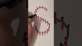 We make people out of sticks/ people/drawing