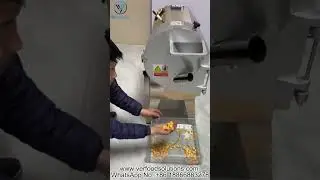 VERFOODSOLUTIONS 10 mm Sweet Potato Cube Root Vegetable Cutting Machine Test for Thailand Customer