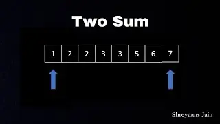Two Sum II - Input Array Is Sorted | Animations | Leetcode 167 | Two Pointers