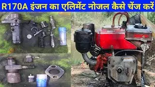 How to change the element nozzle of R170A diesel engine / R170A Engine element nozzle Kaise setti...