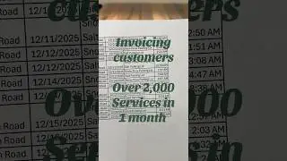 This is how we do our monthly billing for our snow removal business. #snowplowing #smallbusiness