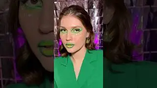💚 Total Green makeup look 💚 Туториал уже в профиле 👉 Inst: sokolovan_makeup