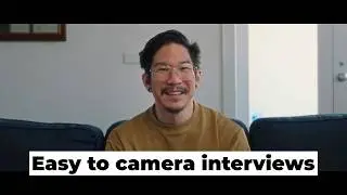 An easy way to film to the lens interviews (Budget Interrotron)
