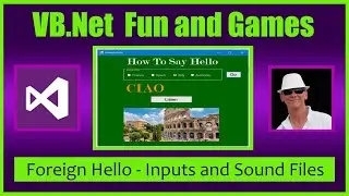 Foreign Hello - VB.Net Visual Basic Radio Buttons Combo Boxes Check Boxes and Play Sound Files
