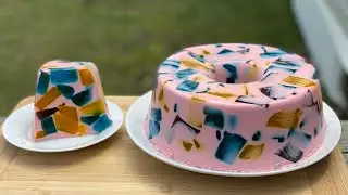 Gelatina Mosaico De fresa 2 Ingredientes Muy Cremosa