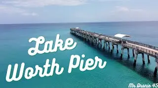 [4K]Aerial Lake Worth Pier