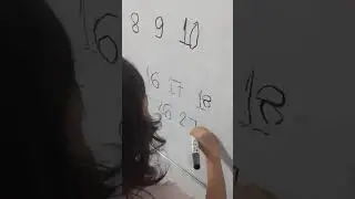 Jenny is writing numbers 