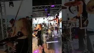 metal show on a lake!
