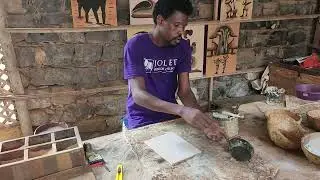 Dakar.  comment r&eacute;aliser un tableau avec du sable