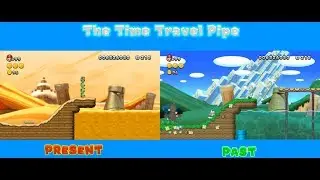 NSMBU Custom Level: The Time Travel Pipe