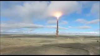 Launch of a new missile defense system of the Russian Aerospace Forces