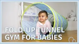 Fold-up tunnel gym for babies