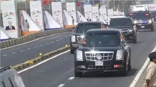Donald Trump at Ahmedabad Road Show Live : अहमदाबाद में पीएम मोदी और डोनाल्ड ट्रंप का रोड शो