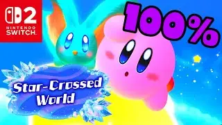 Meteor Shower's Arrival 🌺 Star-Crossed World DLC - Kirby and the Forgotten Land  🌺 100% Walkthrough