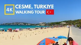 4K Ilica Cesme Turkey 🇹🇷 Walking Tour FULL WALK
